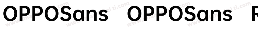 OPPOSans(OPPOSans R)字体转换